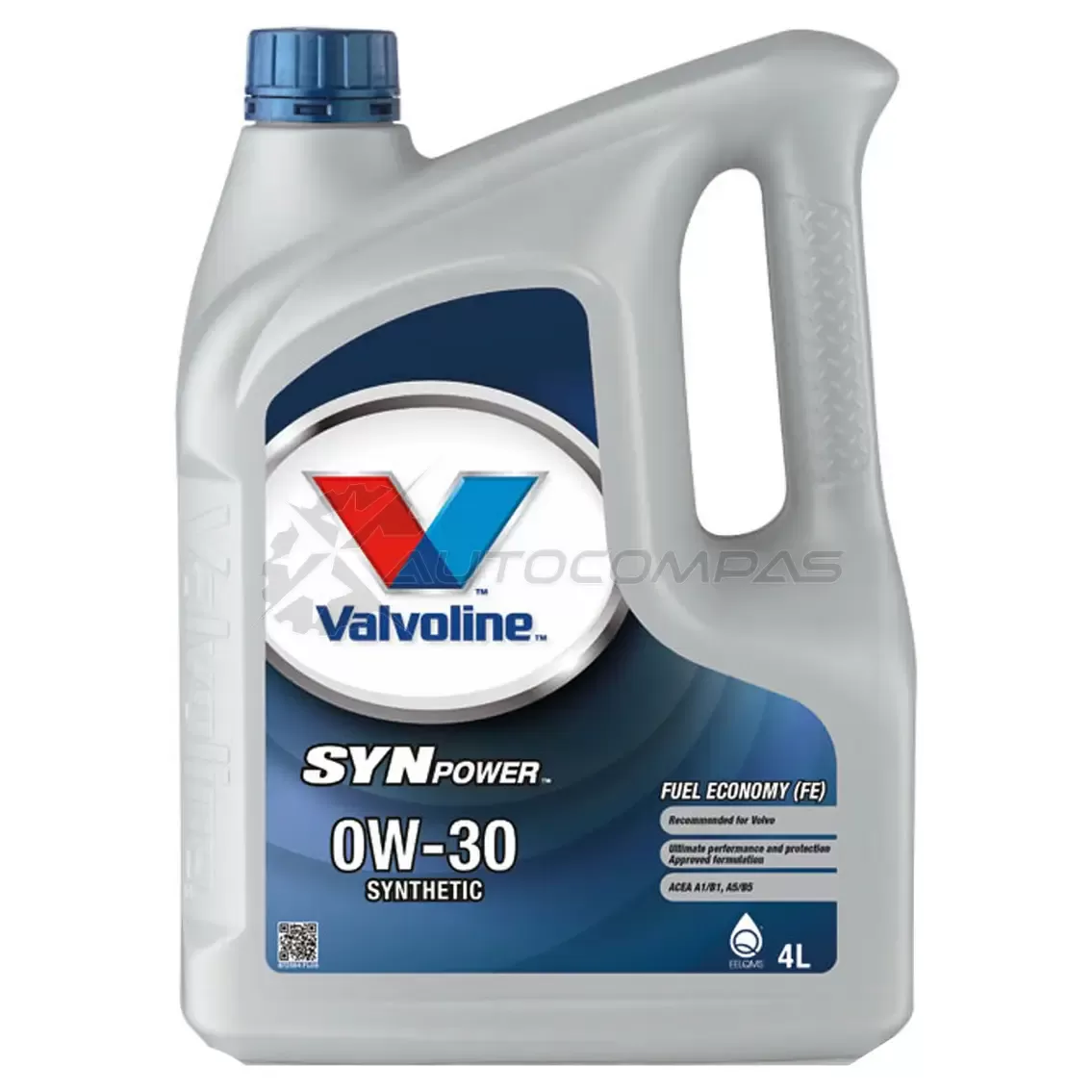 Моторное масло синтетическое SynPower FE Motor Oil SAE 0W-30- 4 л VALVOLINE 1437856880 XYRC H 872564 изображение 0