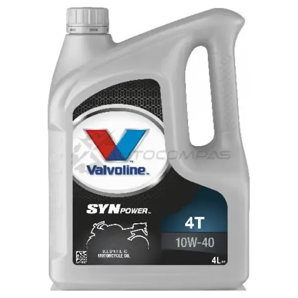 Моторное масло синтетическое SynPower 4T SAE 10W-40- 4 л VALVOLINE 1441174246 E1 BAQMM VE14007