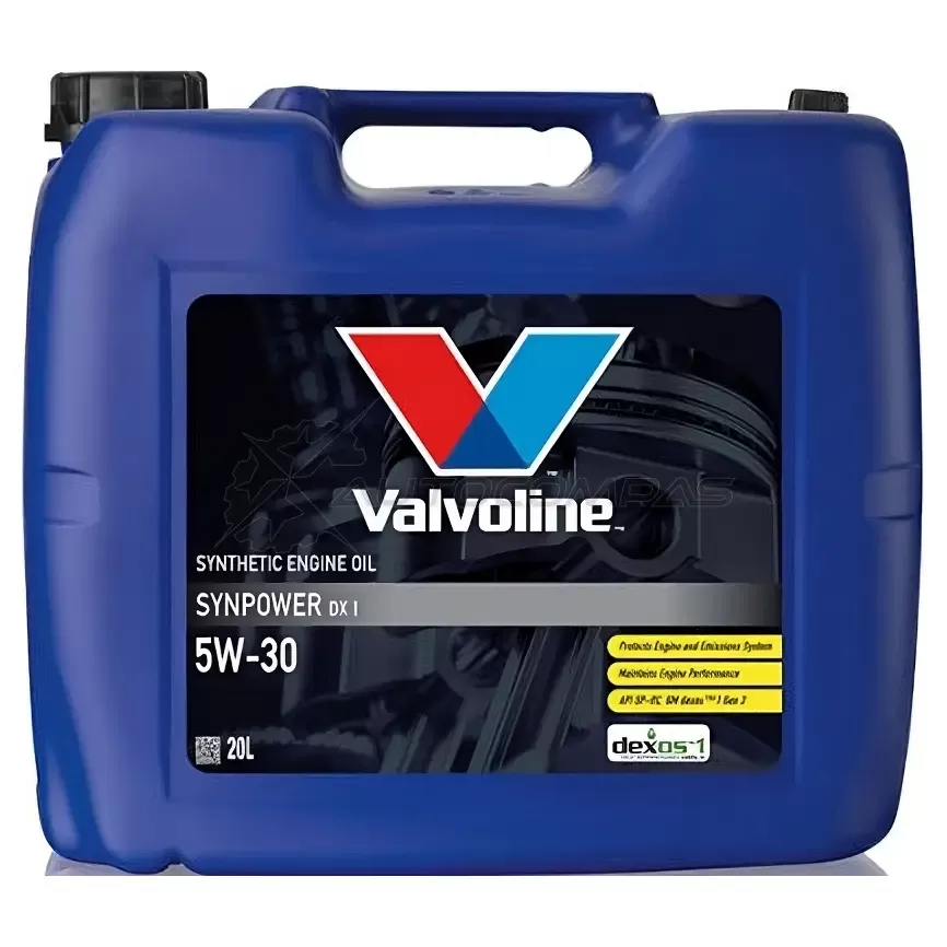Моторное масло синтетическое Synpower DX1 Motor Oil SAE 5W-30- 20 л VALVOLINE 2 U4UM 1441174251 892500 изображение 0