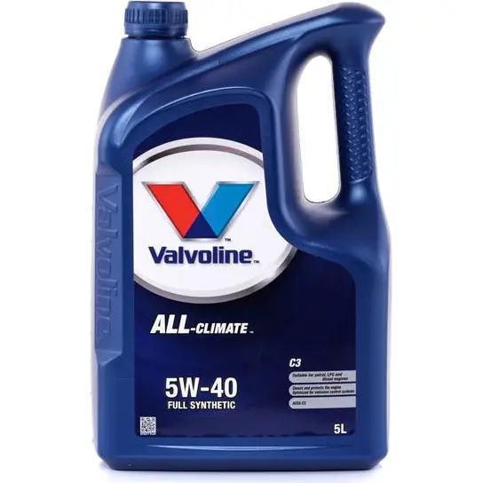 Моторное масло синтетическое ValvolineAll-Climate Motor Oil Diesel C3 SAE 5W-40- 5 л VALVOLINE 1437856930 8SYN FV 872277 изображение 0