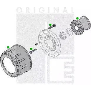 Ступица колеса PE AUTOMOTIVE FYBG23 2311-08790-0430-02 D7TX H4N 756157