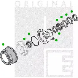 Ступица колеса PE AUTOMOTIVE HJB4 OH2 QXCB5 757409 2311-08997-0279-01