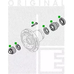 Ступица колеса PE AUTOMOTIVE L GK74EG 760189 AKGXY 2311-11867-0411-01