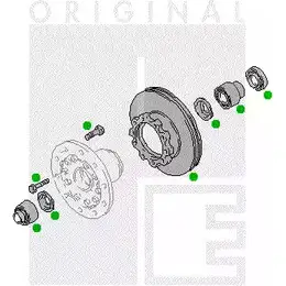 Ступица колеса PE AUTOMOTIVE A8ZDD R4RY Z6W 2311-11963-0417-01 761606