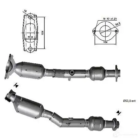 Катализатор VEGAZ 1437921724 UR 36W4 dk946