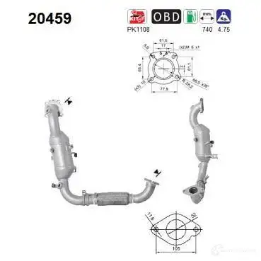 Катализатор VEGAZ 1437921765 7SH HIAG fk318 изображение 0