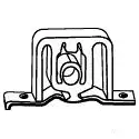 Кронштейн крепления глушителя VEGAZ bg124 1437864975 2HF4 V