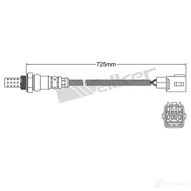 Лямбда зонд, кислородный датчик VEGAZ 1437897202 N TVCK uls735