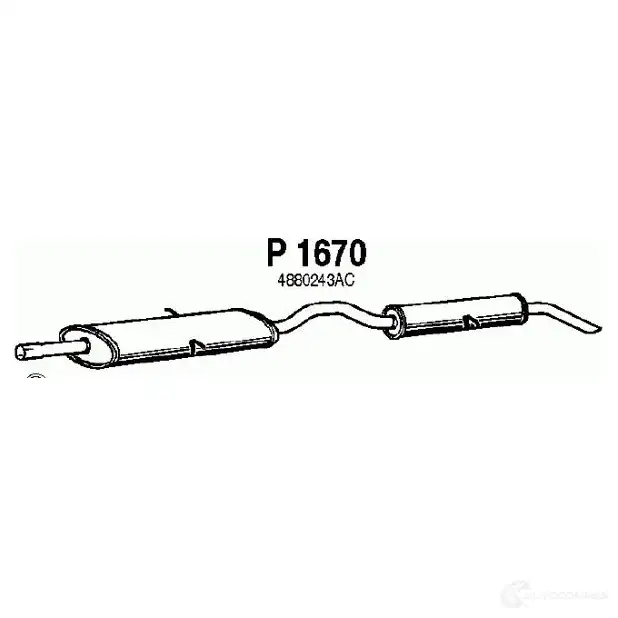 Средний концевой глушитель VEGAZ 1437897356 chs129 P M5GAE