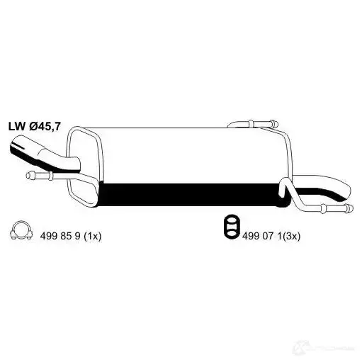Задний глушитель VEGAZ N9QF1 Q2 os483ebern 1437898329