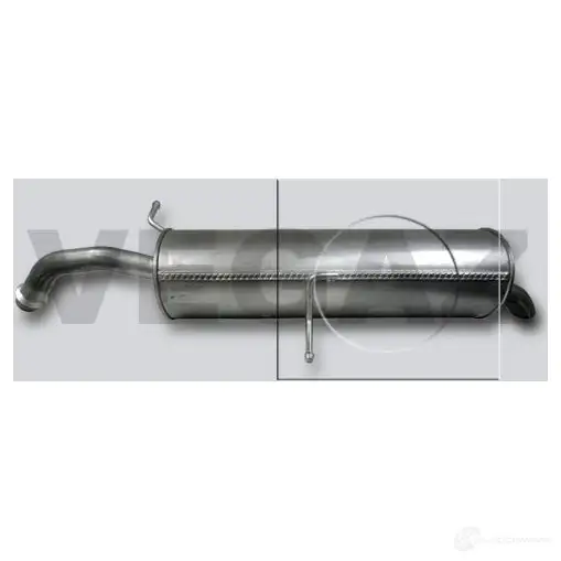 Задний глушитель VEGAZ 1437901501 cs266 QH JLWPL