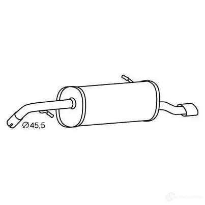Задний глушитель VEGAZ 1437855243 pgs353 VNLV 2E изображение 0