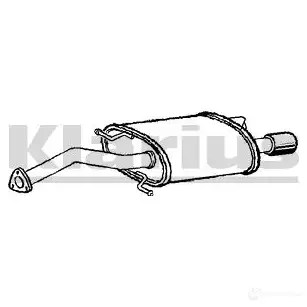 Задний глушитель VEGAZ vos154 H1GV L 1437900866