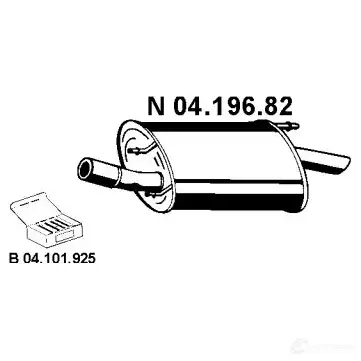 Задний глушитель VEGAZ L22T M 1437856655 fs369ebern изображение 0