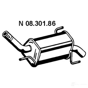 Задний глушитель VEGAZ 1437856173 os559ebern H29KNF S
