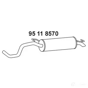 Задний глушитель VEGAZ 1437856028 P C7L0LB sks25ebern изображение 0