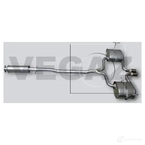 Задний глушитель VEGAZ J PJ1LN 1437898863 mos234