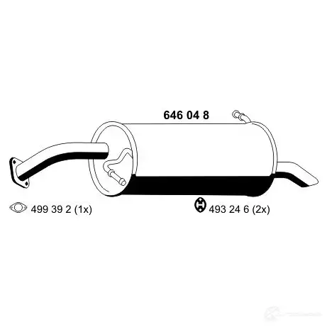 Задний глушитель VEGAZ CMU D6 1437856014 hus146erns