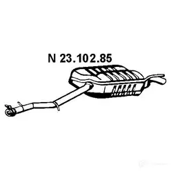 Задний глушитель VEGAZ K91K 54 1437858548 ms428