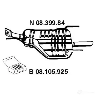 Задний глушитель VEGAZ 1437854906 9VLPR 4 os421eber