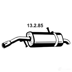 Задний глушитель VEGAZ 1FWR R 1437855016 cs181eber