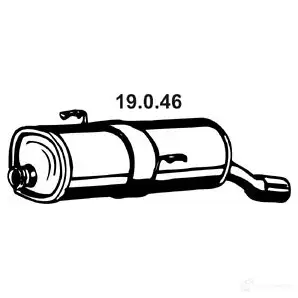Задний глушитель VEGAZ UB5G 60P 1437854783 pgs198eber изображение 0