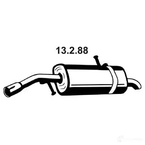 Задний глушитель VEGAZ 1437854892 ZTC 6PP cs185eber изображение 0