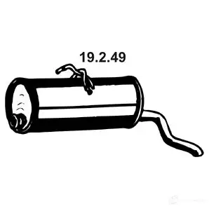 Задний глушитель VEGAZ 1437854628 cs162eber XUID A изображение 0