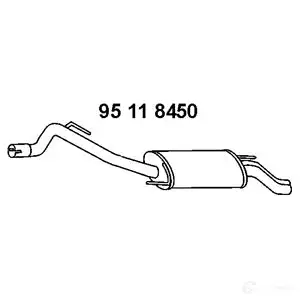 Задний глушитель VEGAZ 1437853606 vs348ebern MG P2MZ4