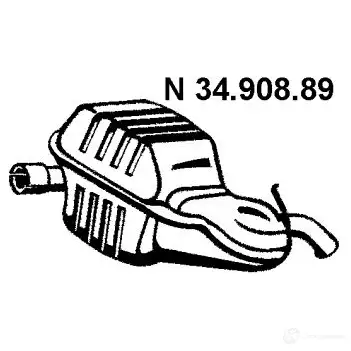 Задний глушитель VEGAZ 1439110783 QGV QZ7A vos139ebern