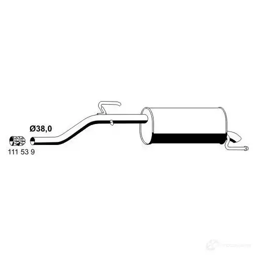 Задний глушитель VEGAZ os671ebern 1437901586 1M XVE5C