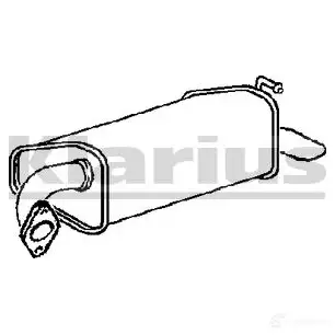 Задний глушитель VEGAZ 1437901579 4 AKD1 mzs179
