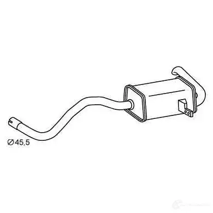 Задний глушитель VEGAZ 1437853472 56 XZHC rs483