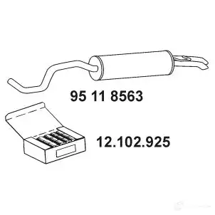 Задний глушитель VEGAZ 1437901193 B EA8M sks26eber