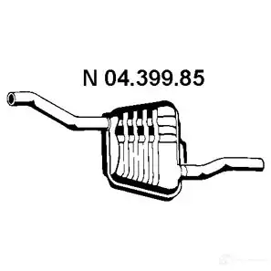 Задний глушитель VEGAZ I MPP94 1437901013 fs461ebern