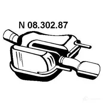 Задний глушитель VEGAZ os590eber 1437900885 8OV3L I