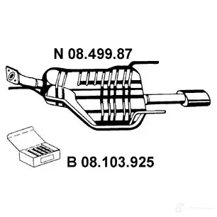 Задний глушитель VEGAZ W XS94M os467eber 1437855633