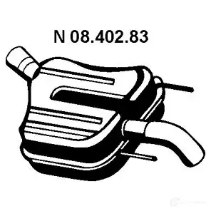 Задний глушитель VEGAZ Y1 6RH 1437899173 os563eber изображение 0