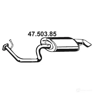 Задний глушитель VEGAZ 1437856099 URG A82K ts345