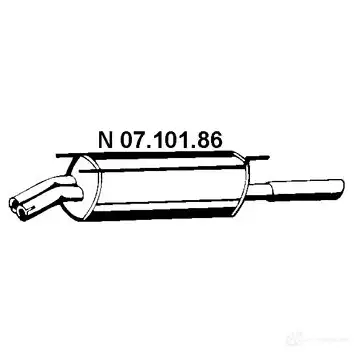 Задний глушитель VEGAZ os535eber RSP8O CL 1437859722 изображение 0