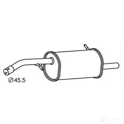 Задний глушитель VEGAZ 1437858207 cs366 X F3ZY