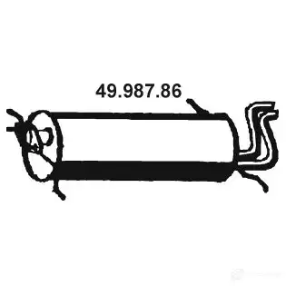 Задний глушитель VEGAZ 1437858811 RF1ZZ 2 mzs73