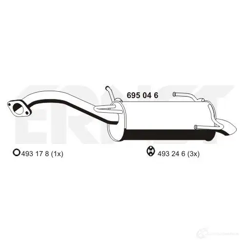 Задний глушитель VEGAZ Z RCNZP5 1437856391 ds205erns