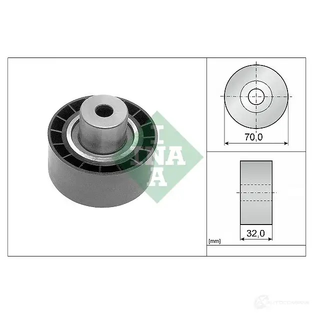 Обводной ролик ремня ГРМ INA 532023210 91KB CFT 4005108174109 1781533 изображение 0