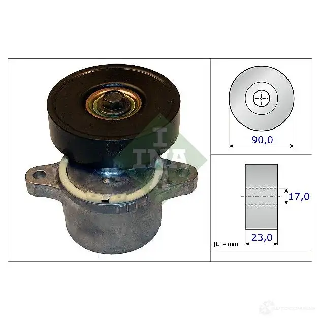 Рычаг натяжителя приводного ремня INA 9RTK HK6 534046010 1782350 4005108831637