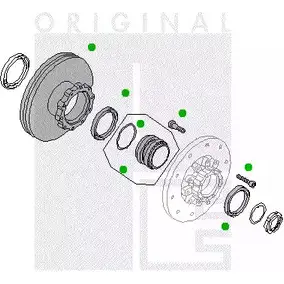 Ступица колеса PE AUTOMOTIVE LI Z907Y T9JW5 2313-08829-0261-01 774395
