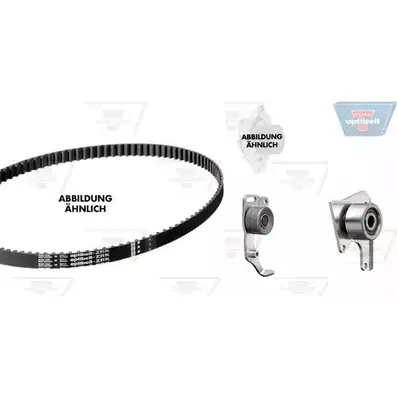 Водяной насос, помпа + комплект зубчатого ремня OPTIBELT 787647 KT 1040 W3 WP1115 KT10 40