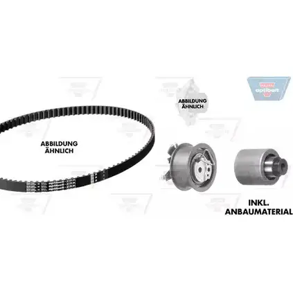 Водяной насос, помпа + комплект зубчатого ремня OPTIBELT KT 1237 W2 787833 WP1002 K T1237
