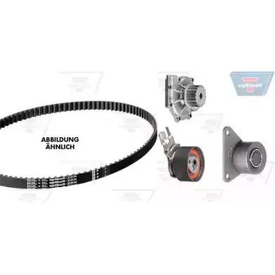 Водяной насос, помпа + комплект зубчатого ремня OPTIBELT 788143 WP1022 KT1 497 KT 1497 W1 изображение 0