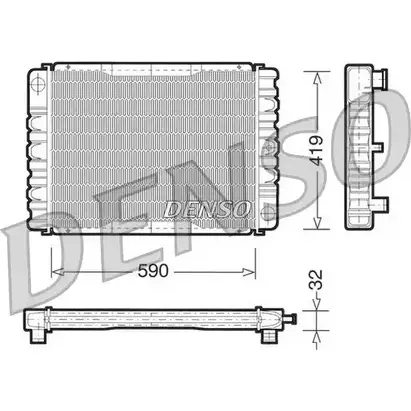 Радиатор охлаждения двигателя DENSO 8717613474563 Y4LF E18 807776 DRM33030 изображение 0